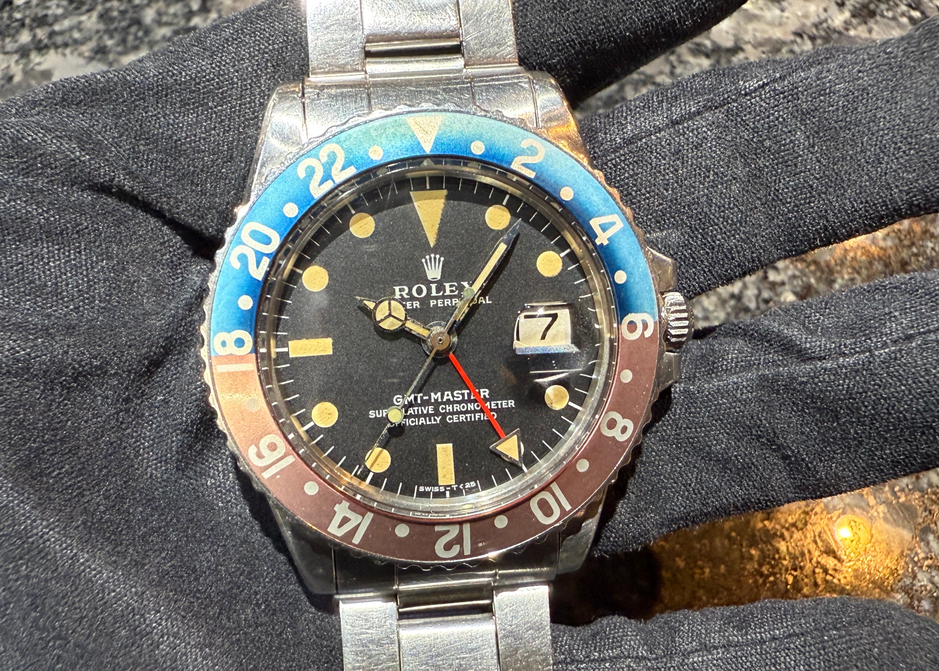 第２１７８回～ 絶妙褪色インサート＆綺麗なダイヤル＆肉厚ケースが魅力！GMTマスター 1675 MK2 71-72年 良個体のご紹介！