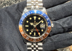 第２３９０回～  コレクターズアイテム！希少GILTダイヤル！ダブルSWISS！GMTマスター 1675 64年 オールトリチウムのご紹介！