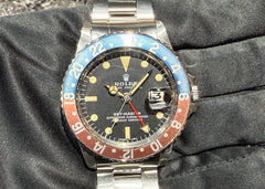 No. 2223 - Incredible dial and luminous condition! Introducing a great example of a GMT-Master 1675 MK2 1972 all-tritium watch!