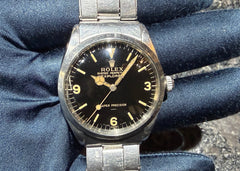 第２２３０回～ビカビカミラー入荷！希少種ボーイズ エクスプローラー！！ ロレックス 5500 アンダーライン/ダブルT＜25 64年 オールトリチウムのご紹介！