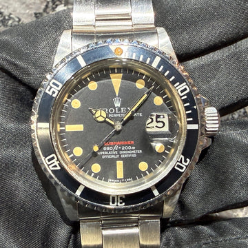 第２２４０回【COMING SOON!!】オススメヴィンテージ！バキバキケースが魅力！保証書付属！！ 赤サブ 1680 MK4ダイヤル 71年 良個体のご紹介！