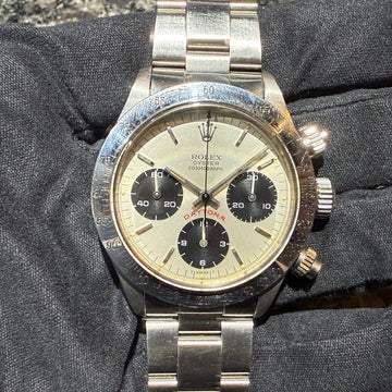第２４７７回～  オススメ ビッグレッド入荷！オイスター 手巻きデイトナ 6265 フローティング クリーム 78年 オールトリチウム 優良個体のご紹介！