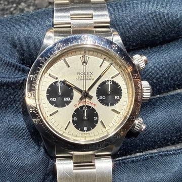 第２２６７回～   オススメビッグレッド！オイスター 手巻きデイトナ 6265 シルバー 80年 オールトリチウムのご紹介！