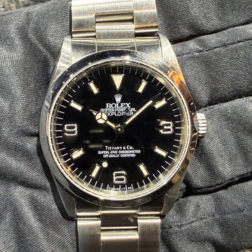 No. 2268 - Introducing the rare Tiffany Double Name Explorer I 14270 N3 with a single tritium tip dot!