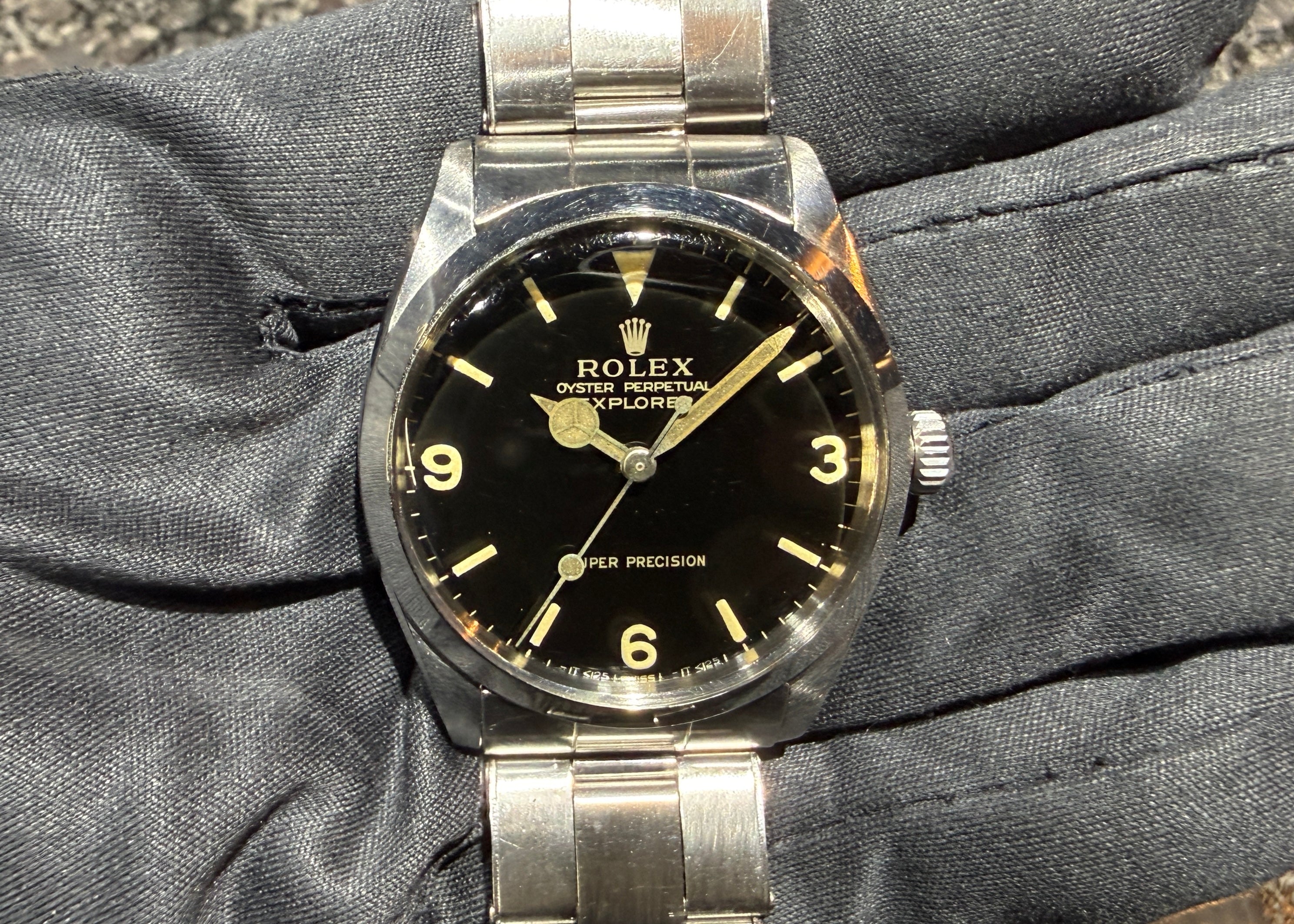 第２２７１回～【COMING SOON!!】トップコンディションのダイヤルが魅力！ロレックス ボーイズ エクスプローラー！5500 ダブルT＜25 65年 漆黒ミラーのご紹介！