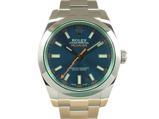ロレックス ミルガウス Ref.116400GV Zブルー