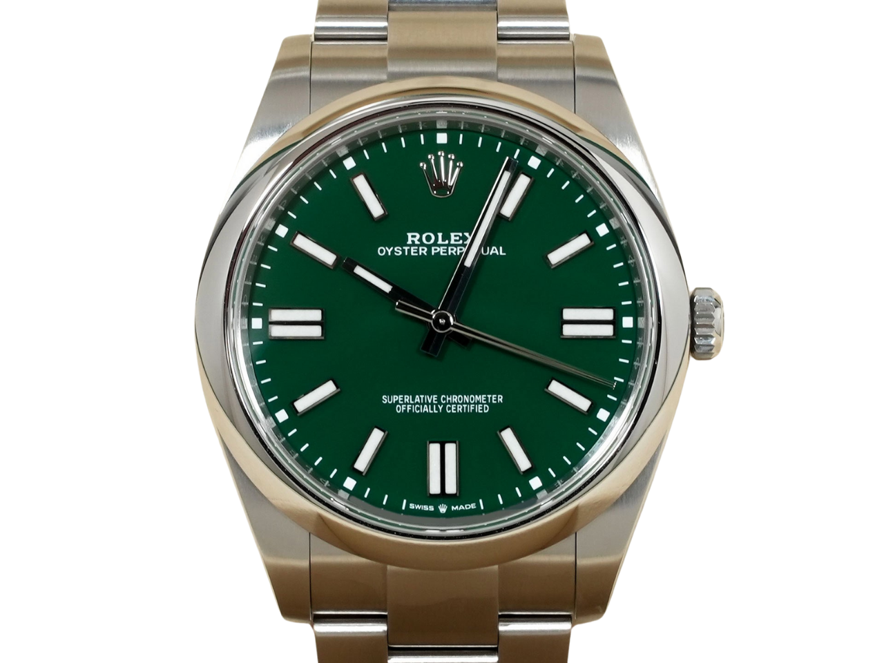 ロレックス オイスターパーペチュアル Ref.124300 グリーン