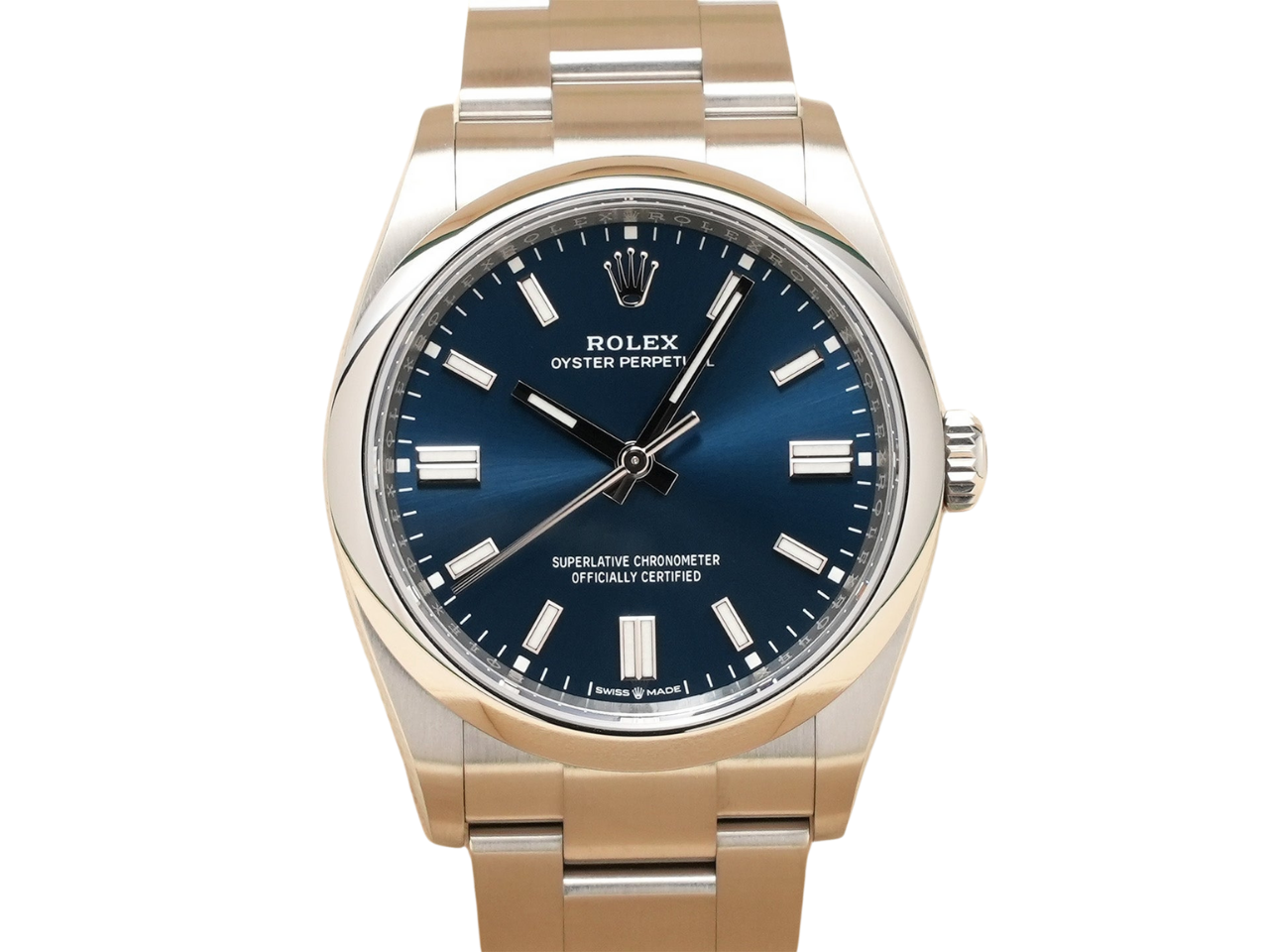 ロレックス オイスターパーペチュアル Ref.126000 ブライトブルー