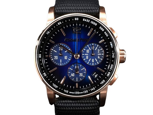 オーデマピゲ CODE 11.59 バイ オーデマ ピゲ クロノグラフ Ref.26393OR.OO.A002KB.03 スモークブルー