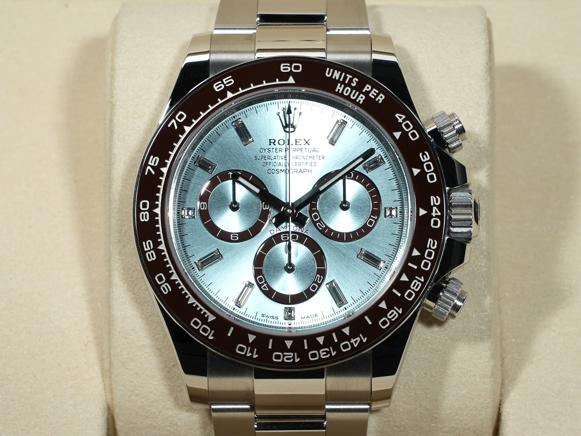 ロレックス デイトナ Ref.126506A プラチナ アイスブルーx11Pダイヤ文字盤 未使用 mm7qj5s8