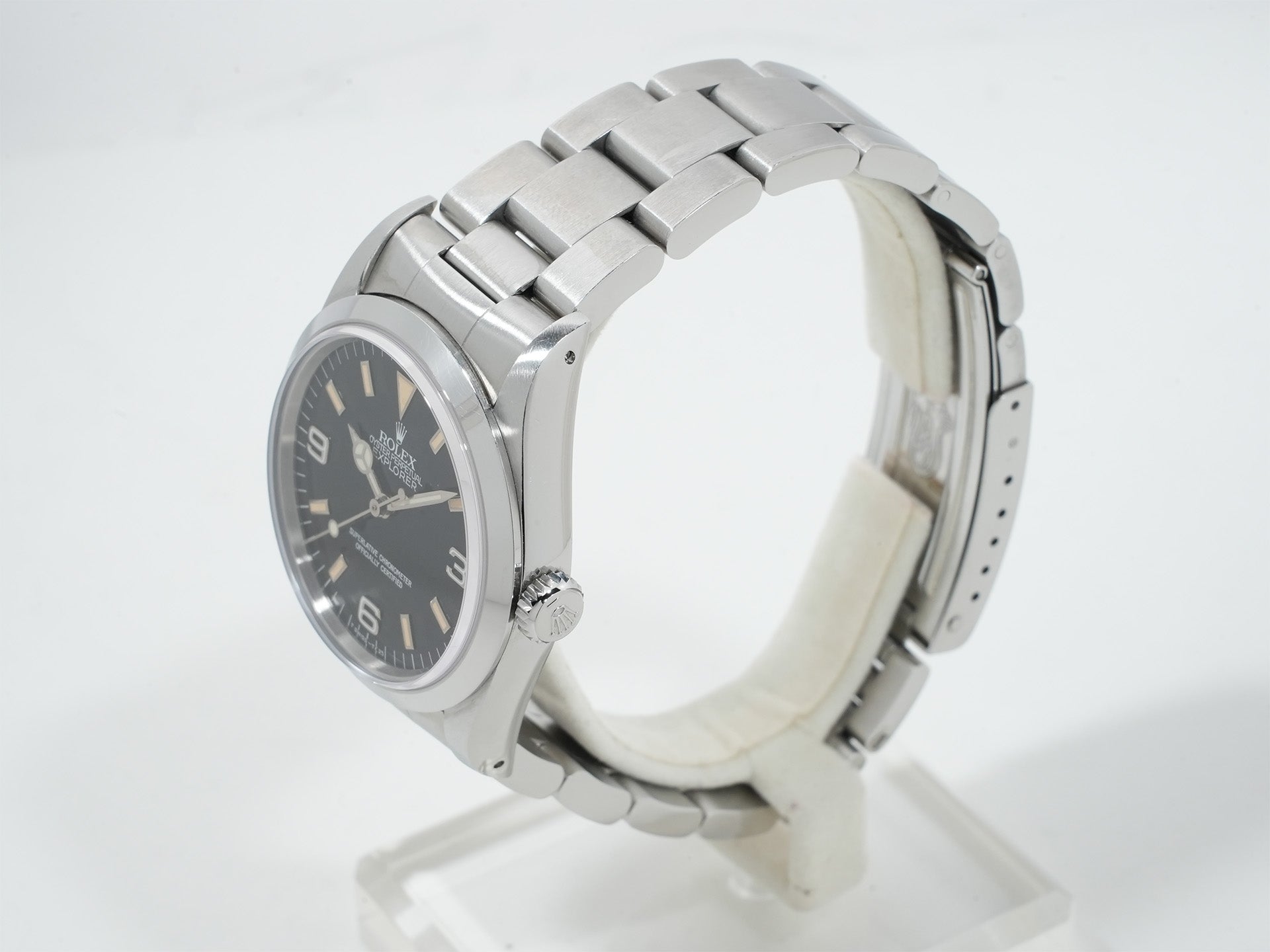 ロレックス エクスプローラーI Ref.14270 ステンレススチール ブラック文字盤 オイスターブレスレット 中古 oc3egh3q