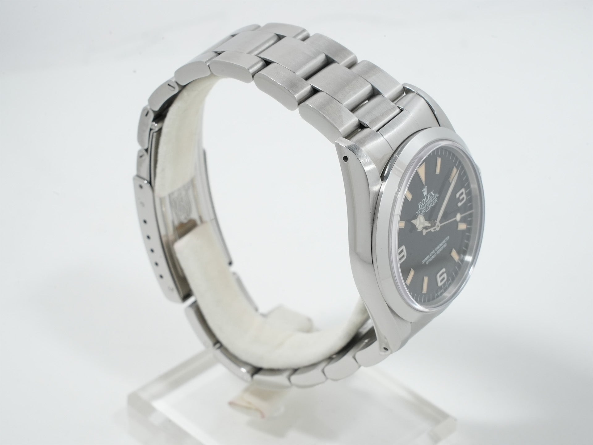 ロレックス エクスプローラーI Ref.14270 ステンレススチール ブラック文字盤 オイスターブレスレット 中古 oc3egh3q