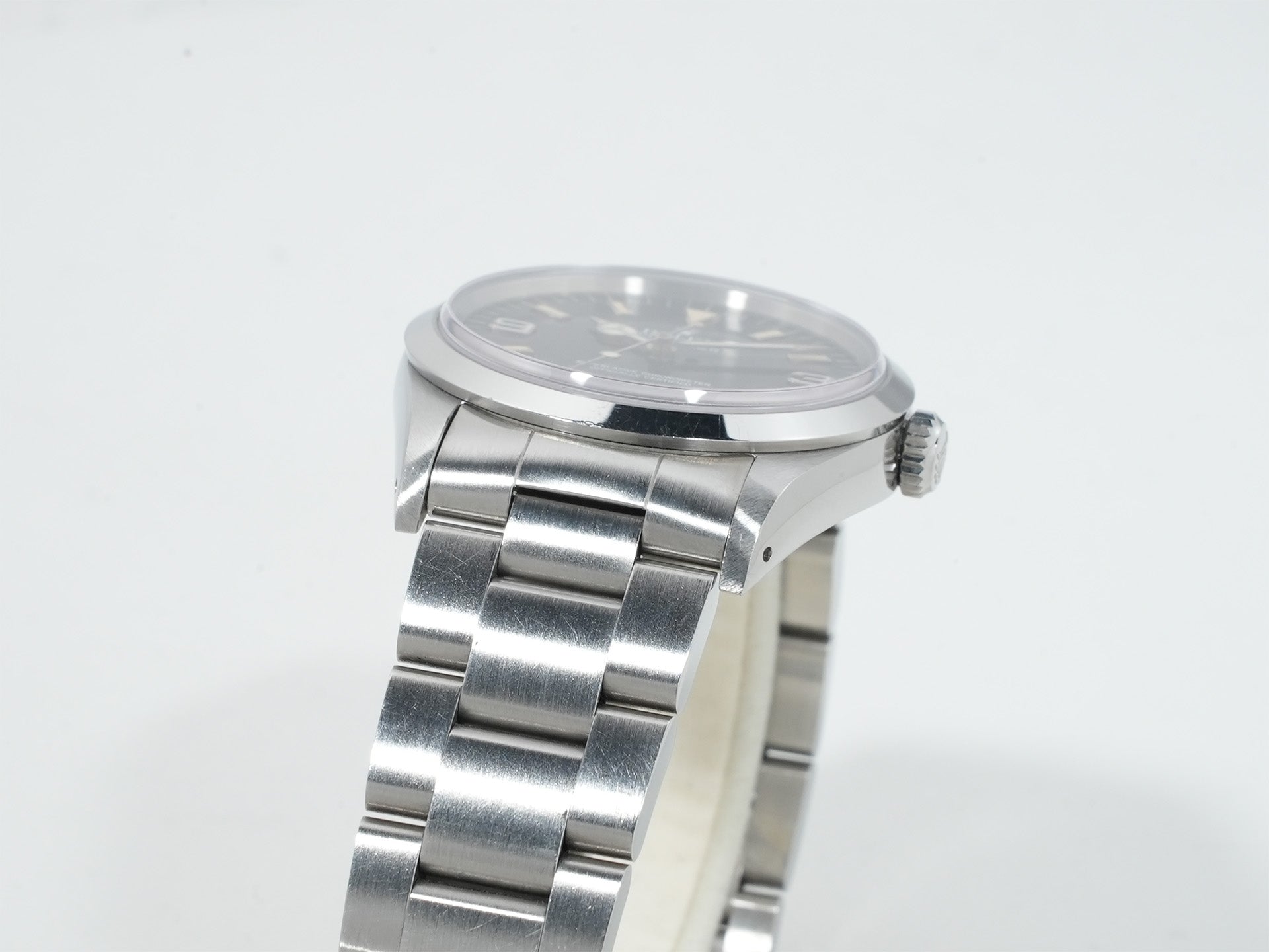 ロレックス エクスプローラーI Ref.14270 ステンレススチール ブラック文字盤 オイスターブレスレット 中古 oc3egh3q