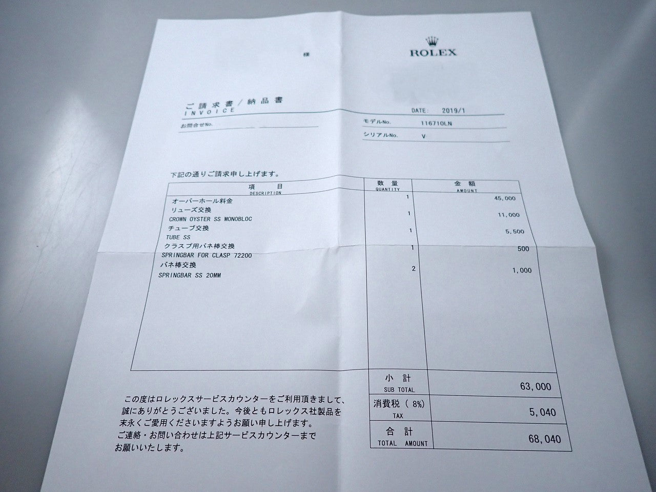 ロレックス GMTマスター ≪保証書・箱・その他≫