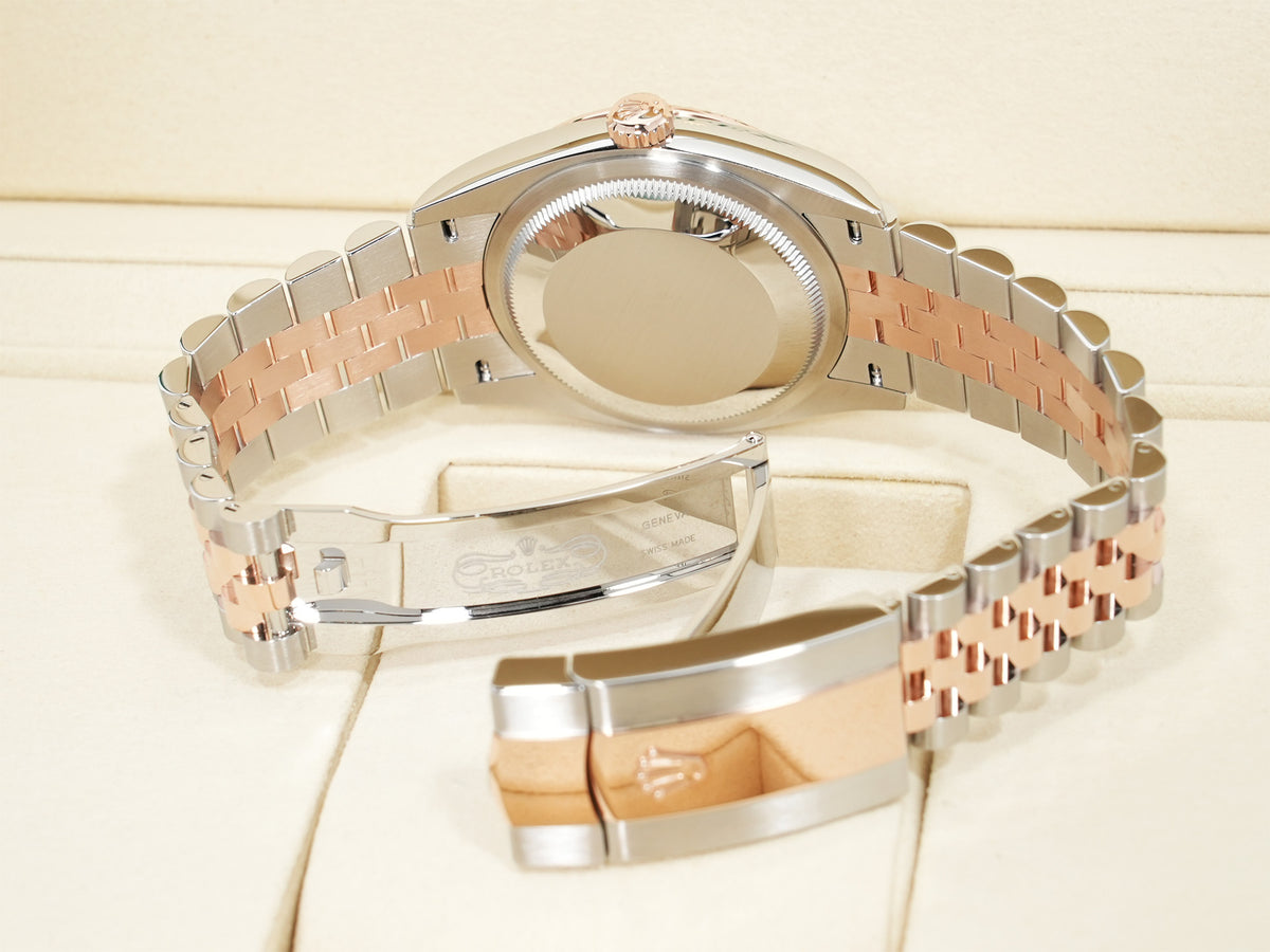 Rolex Datejust 36 Ref. 126231 Stainless Steel/Everose Gold, Mint Green Dial, Jubilee Bracelet, Unworn nei7gug5
