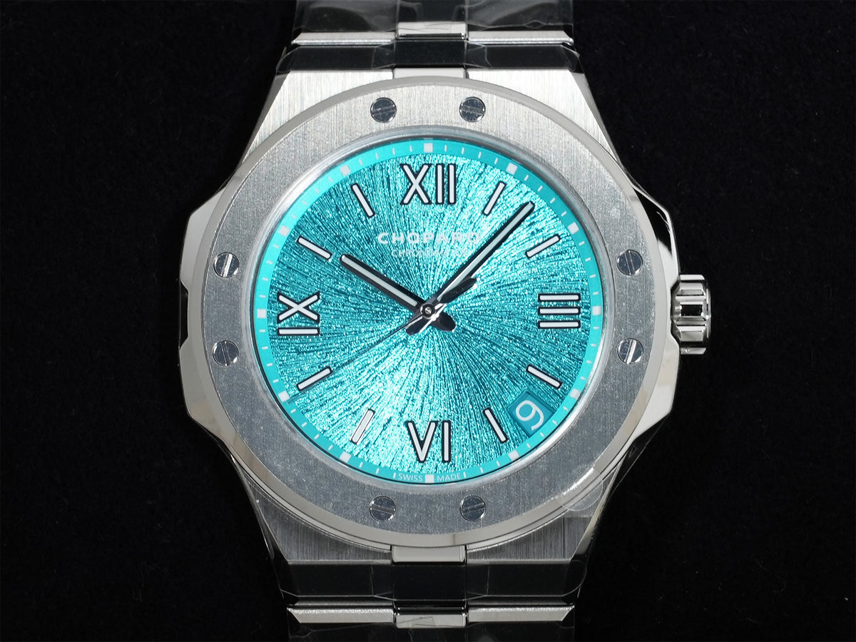 ショパール アルパインイーグル Ref.298600-3016 ステンレススチール マリタイムブルー文字盤 未使用 4yoivwng