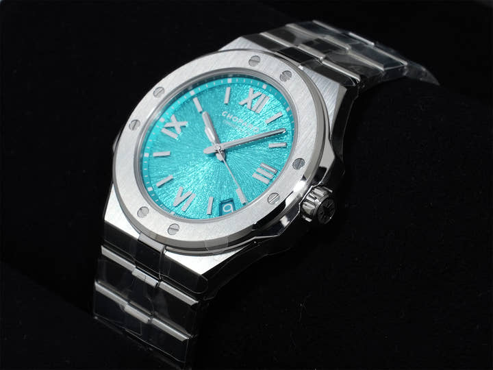ショパール アルパインイーグル Ref.298600-3016 ステンレススチール マリタイムブルー文字盤 未使用 4yoivwng