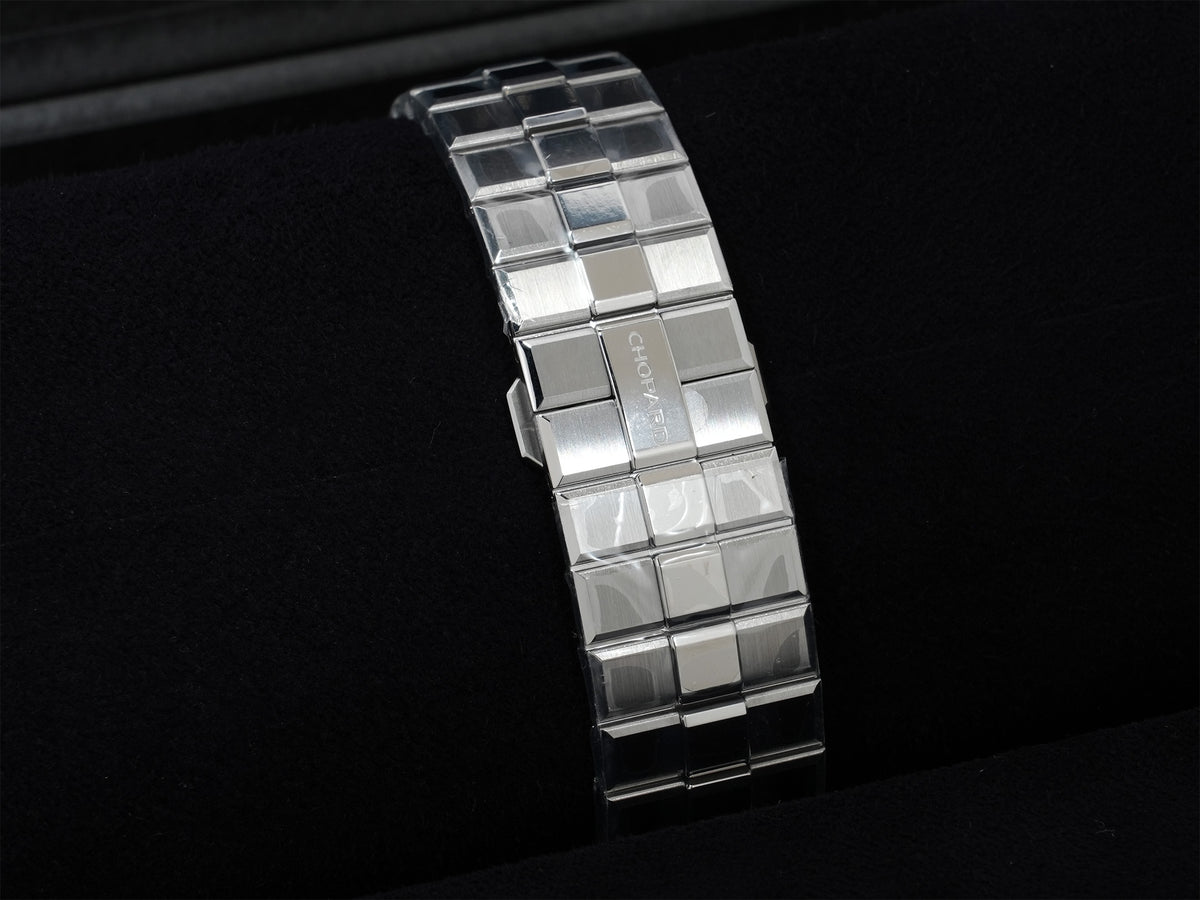 ショパール アルパインイーグル Ref.298600-3016 ステンレススチール マリタイムブルー文字盤 未使用 4yoivwng