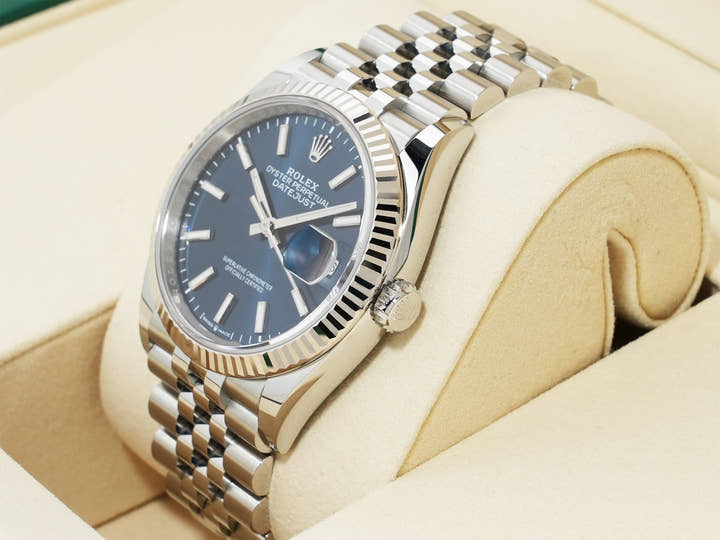Rolex Datejust 36 Ref. 126234 Stainless Steel/White Gold, Bright Blue Dial, Jubilee Bracelet, Excellent Condition c8n2piut