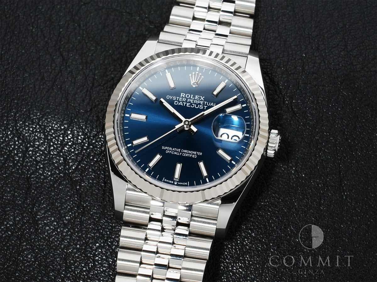Rolex Datejust 36 Ref. 126234 Stainless Steel/White Gold, Bright Blue Dial, Jubilee Bracelet, Excellent Condition c8n2piut