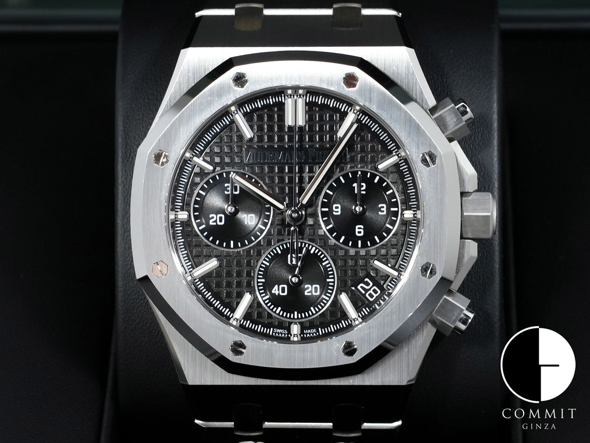 Audemars Piguet Royal Oak Chronograph Ref. 26240ST.OO.1320ST.06 Stainless Steel Black Dial Pre-owned yfc8kuwp