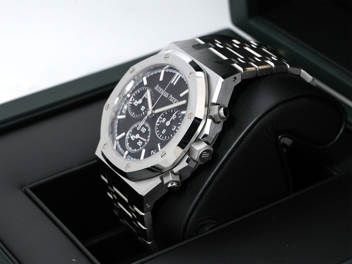 Audemars Piguet Royal Oak Chronograph Ref. 26240ST.OO.1320ST.06 Stainless Steel Black Dial Pre-owned yfc8kuwp