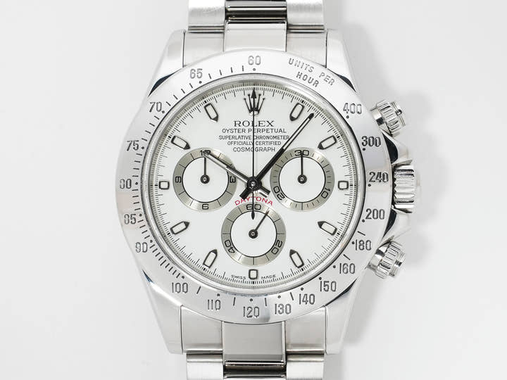 Rolex Daytona Ref. 116520 Stainless Steel Ivory Dial Pre-owned xupstm62