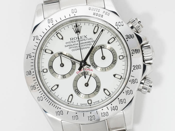 Rolex Daytona Ref. 116520 Stainless Steel Ivory Dial Pre-owned xupstm62