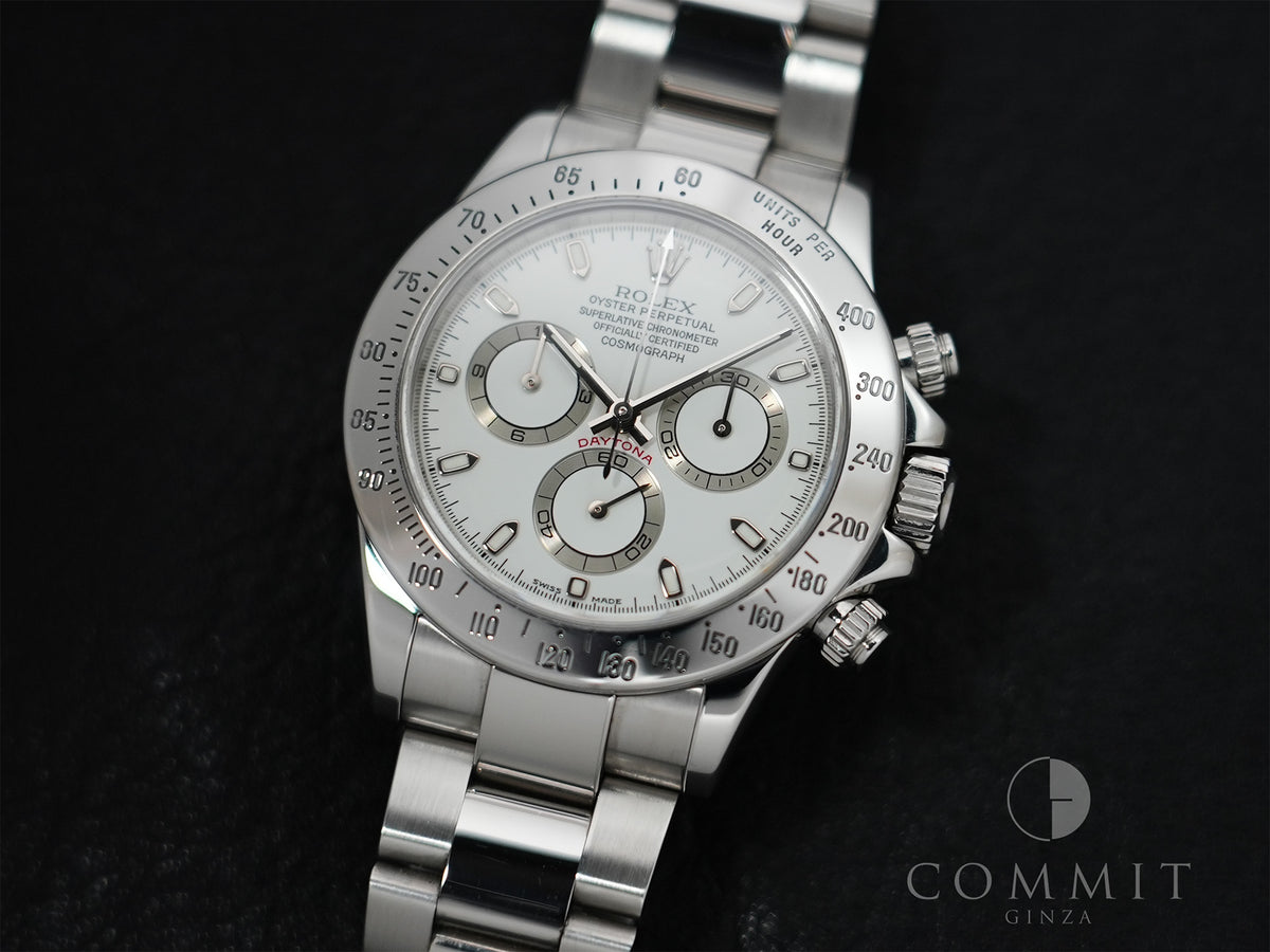 Rolex Daytona Ref. 116520 Stainless Steel Ivory Dial Pre-owned xupstm62