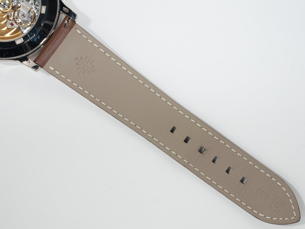 パテックフィリップ カラトラバ パイロット トラベルタイム Ref.5524G-001 ホワイトゴールド ブルー文字盤 中古 kawr32eq