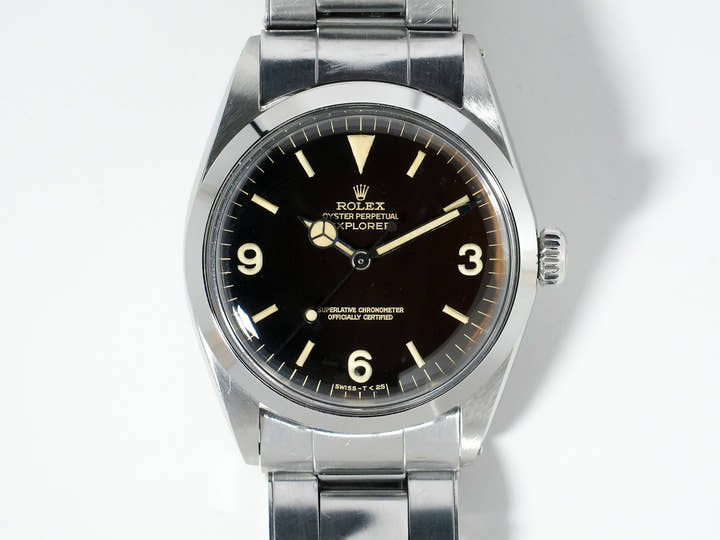 ロレックス エクスプローラーI Ref.1016 ステンレススチール ブラック文字盤 中古 mbwo25e5