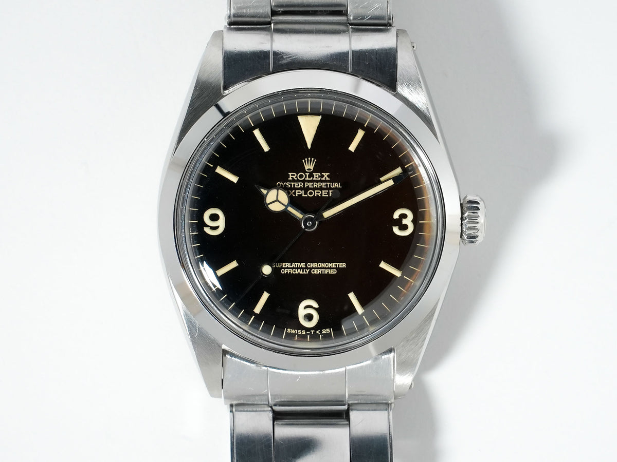 ロレックス エクスプローラーI Ref.1016 ステンレススチール ブラック文字盤 中古 mbwo25e5