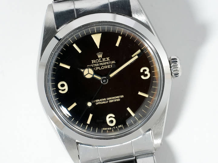 ロレックス エクスプローラーI Ref.1016 ステンレススチール ブラック文字盤 中古 mbwo25e5