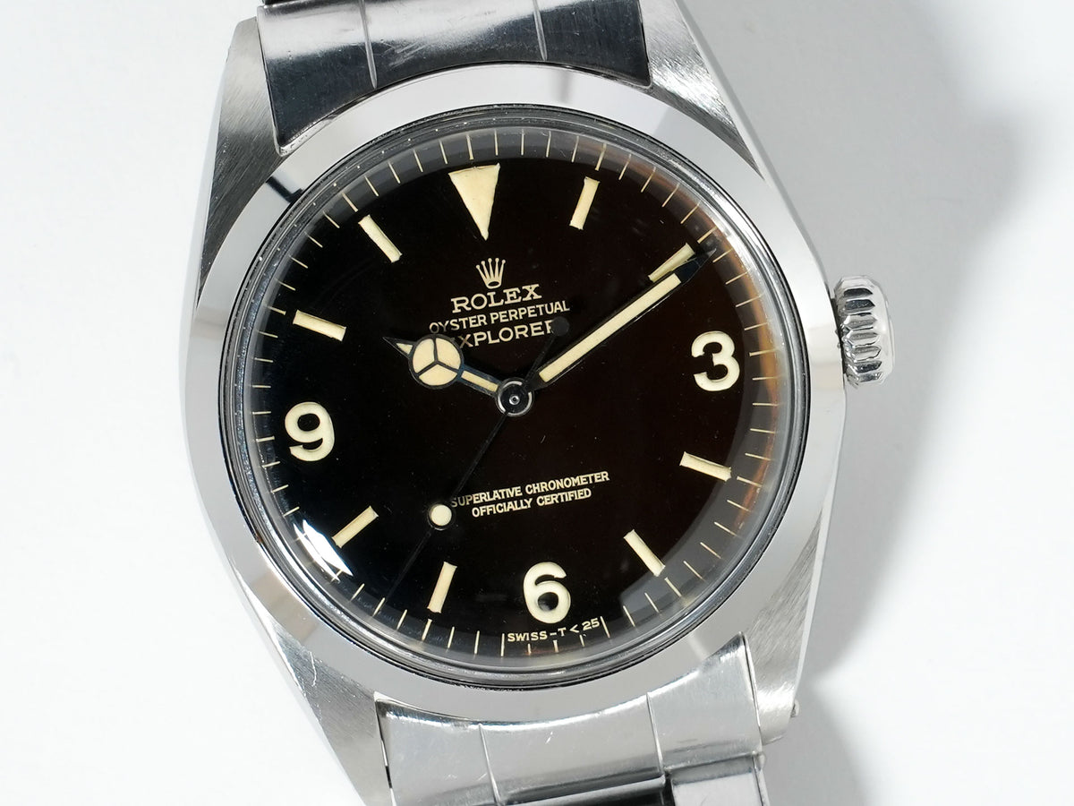 ロレックス エクスプローラーI Ref.1016 ステンレススチール ブラック文字盤 中古 mbwo25e5