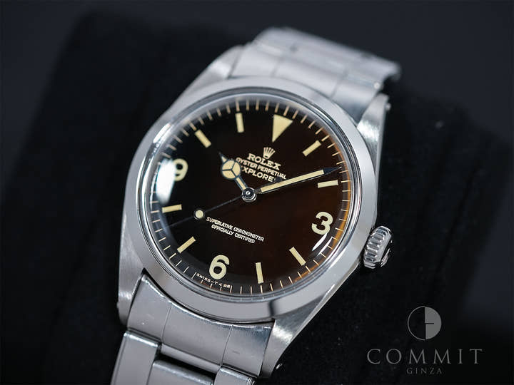 ロレックス エクスプローラーI Ref.1016 ステンレススチール ブラック文字盤 中古 mbwo25e5