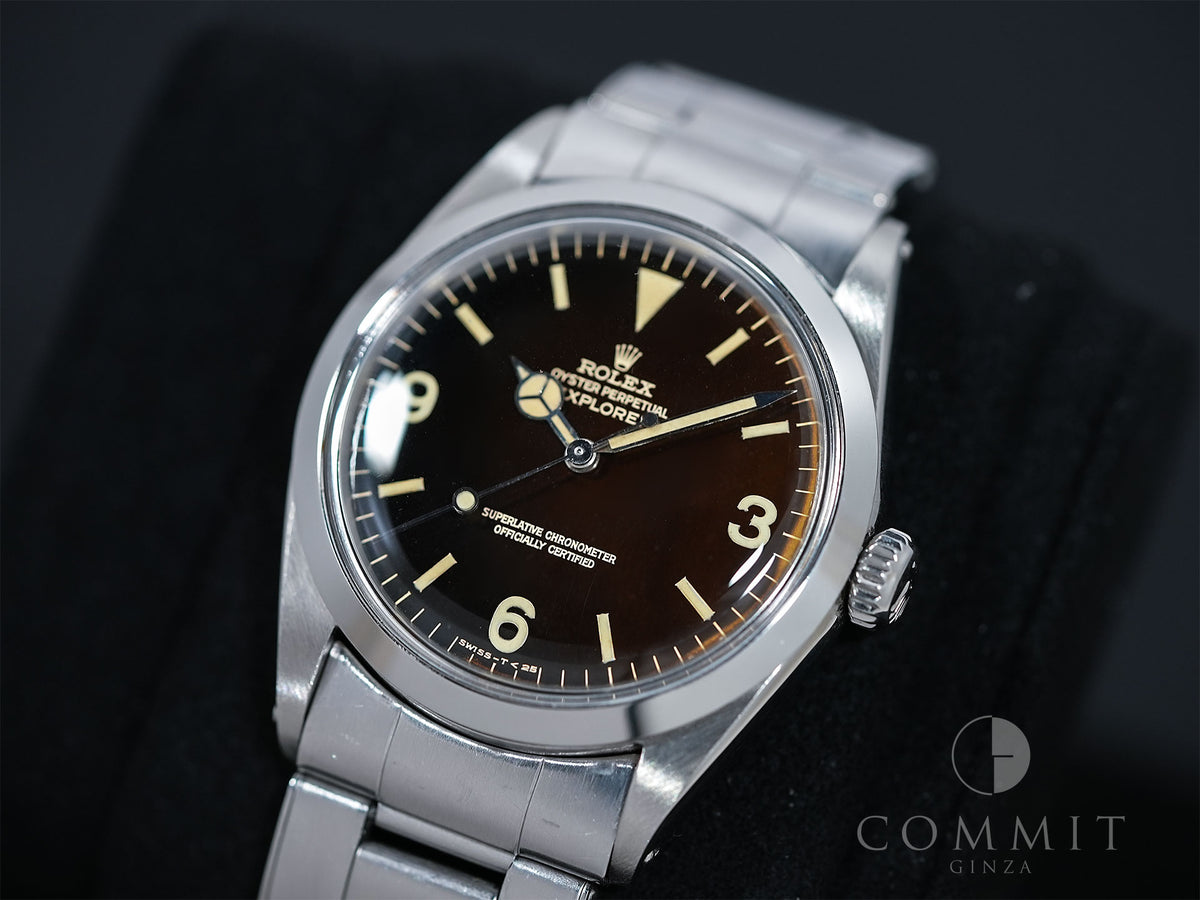 ロレックス エクスプローラーI Ref.1016 ステンレススチール ブラック文字盤 中古 mbwo25e5