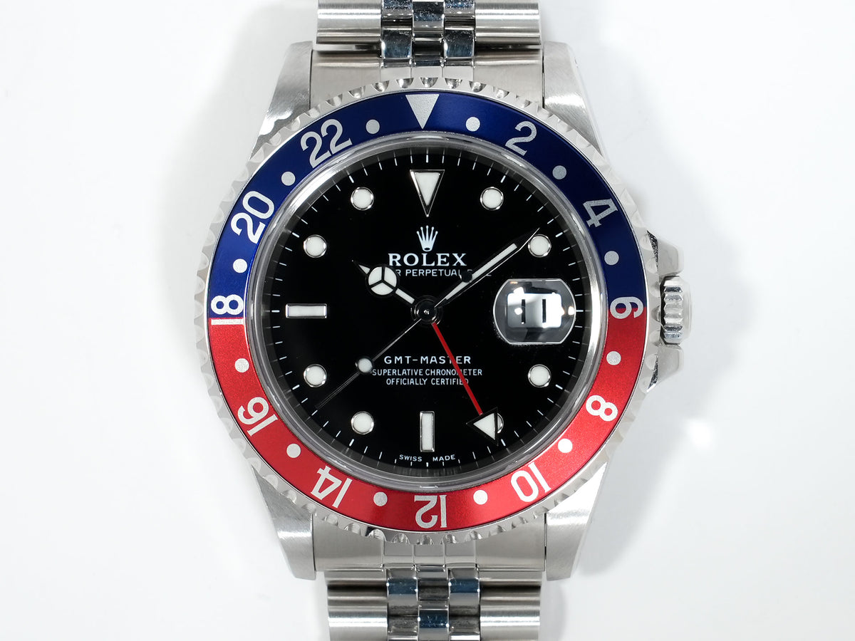 Rolex GMT-Master Ref. 16700 Stainless Steel Black Dial Jubilee Bracelet Pre-owned 7j5xtm63