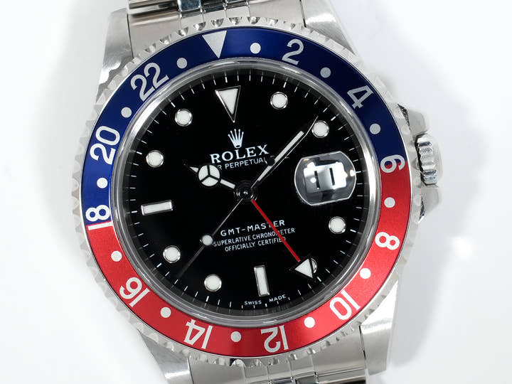 Rolex GMT-Master Ref. 16700 Stainless Steel Black Dial Jubilee Bracelet Pre-owned 7j5xtm63