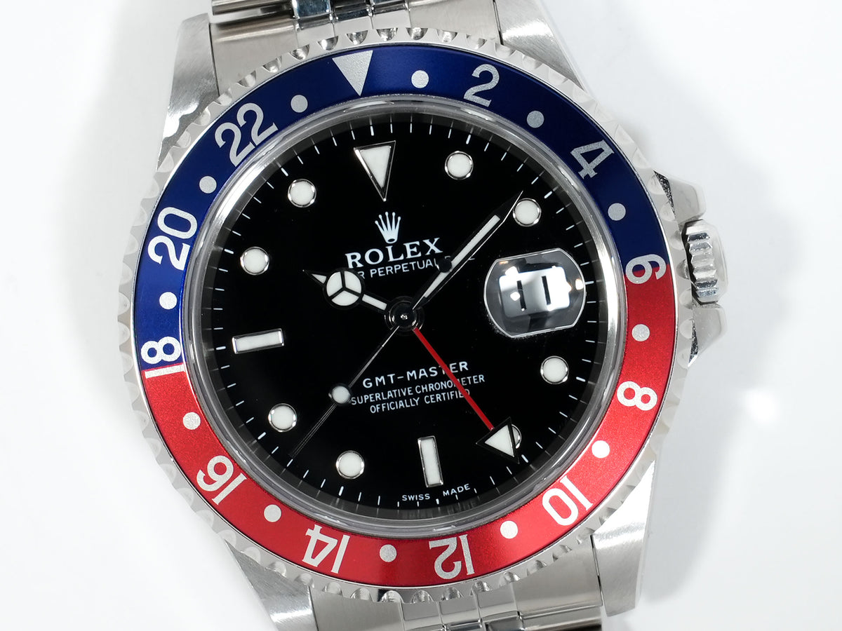 Rolex GMT-Master Ref. 16700 Stainless Steel Black Dial Jubilee Bracelet Pre-owned 7j5xtm63