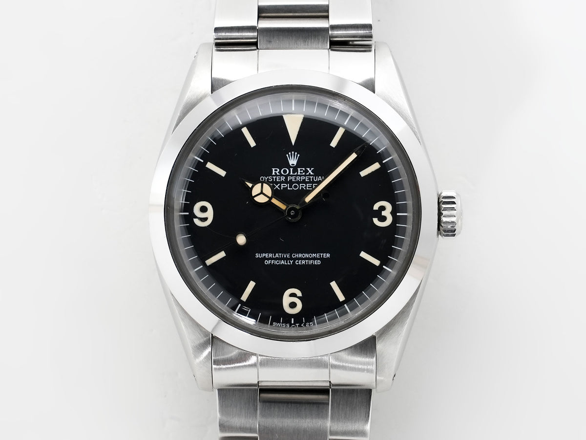 ロレックス エクスプローラーI Ref.1016 ステンレススチール ブラック文字盤 中古 ocfjumqx