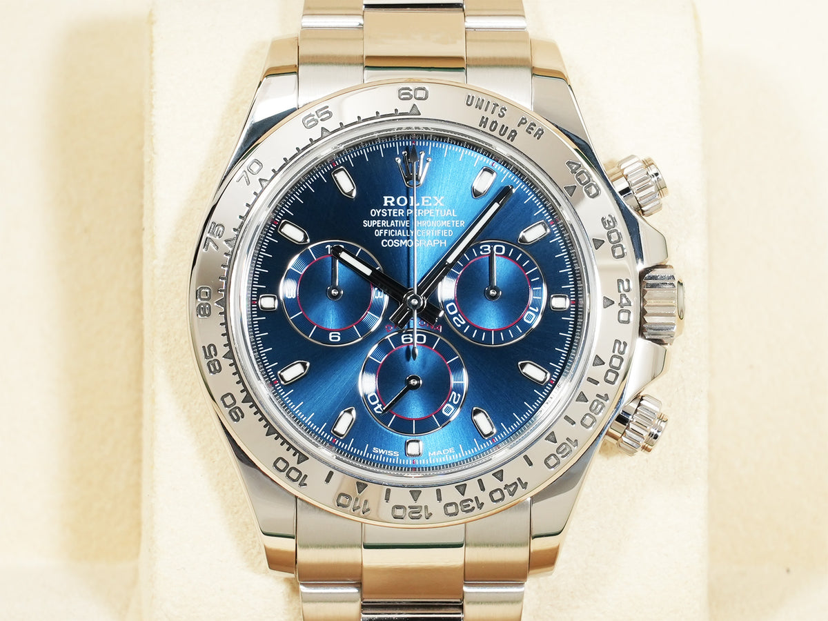 ロレックス デイトナ Ref.116509 ホワイトゴールド ブルー文字盤 美品 cnm26rro