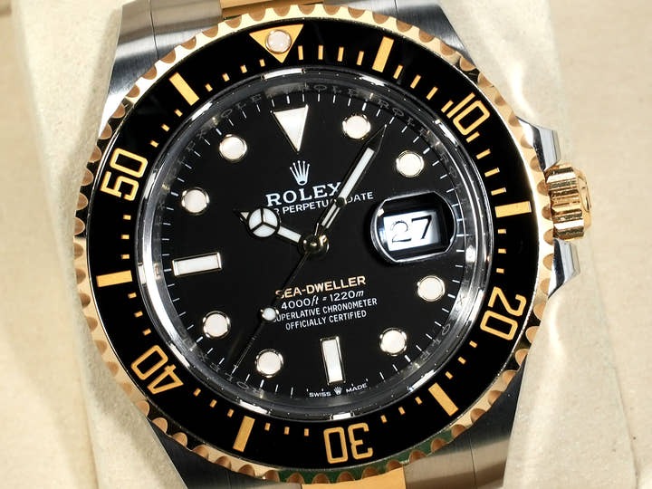 Rolex Sea-Dweller Ref.126603 Stainless Steel/Yellow Gold Black Dial Pre-owned xchodmsm