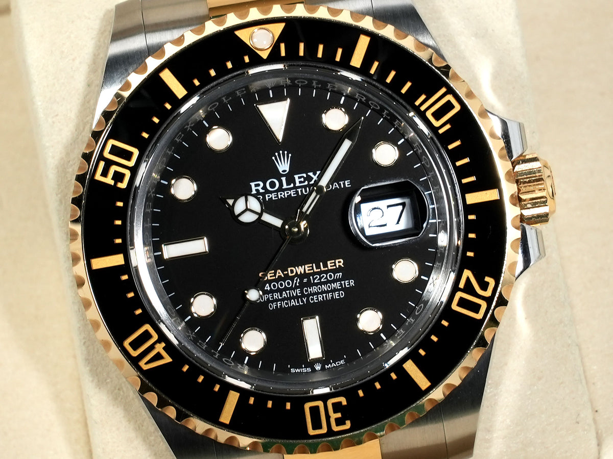 Rolex Sea-Dweller Ref.126603 Stainless Steel/Yellow Gold Black Dial Pre-owned xchodmsm