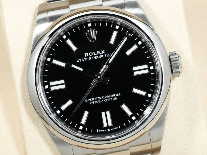 Rolex Oyster Perpetual 41 Ref. 124300 Stainless Steel Black Dial Excellent Condition hi5qr55f