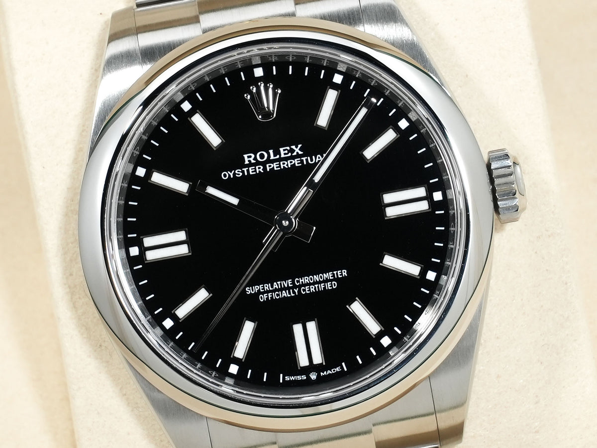 Rolex Oyster Perpetual 41 Ref. 124300 Stainless Steel Black Dial Excellent Condition hi5qr55f
