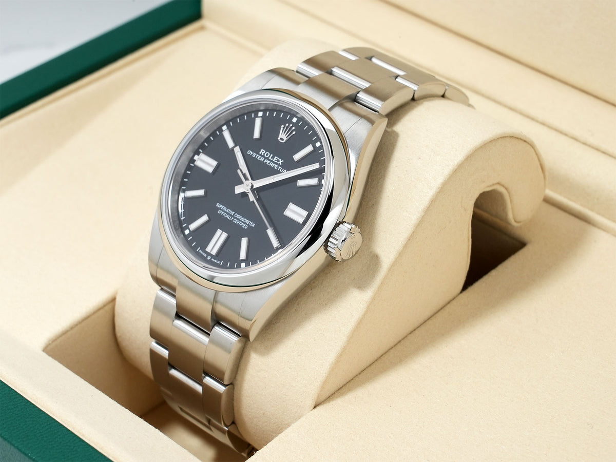 Rolex Oyster Perpetual 41 Ref. 124300 Stainless Steel Black Dial Excellent Condition hi5qr55f