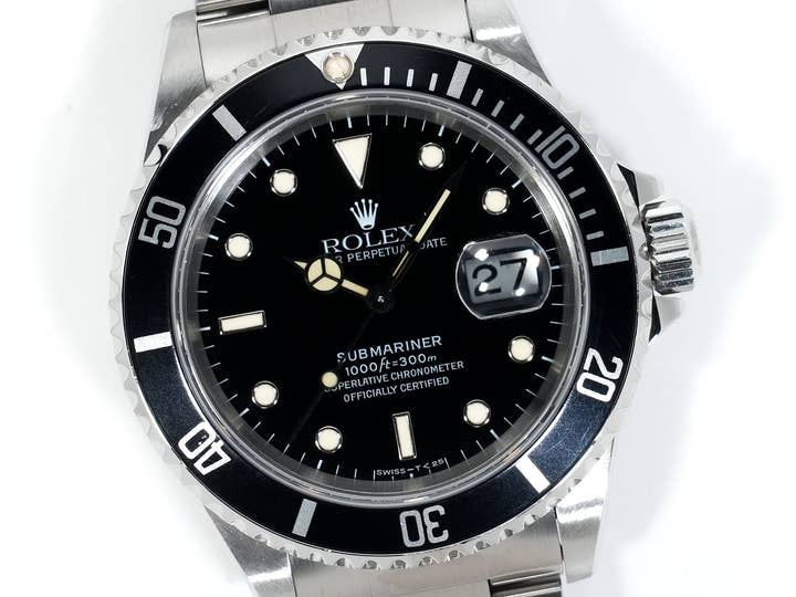 ロレックス サブマリーナー デイト Ref.16610 ステンレススチール ブラック文字盤 中古 wwz58hep
