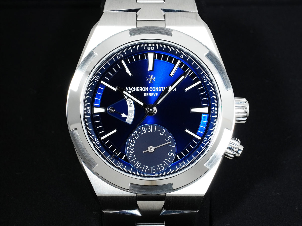 ヴァシュロンコンスタンタン オーヴァーシーズ デュアルタイム Ref.7920V/210A-B334 ステンレススチール ブルー文字盤 美品 h893wo7a