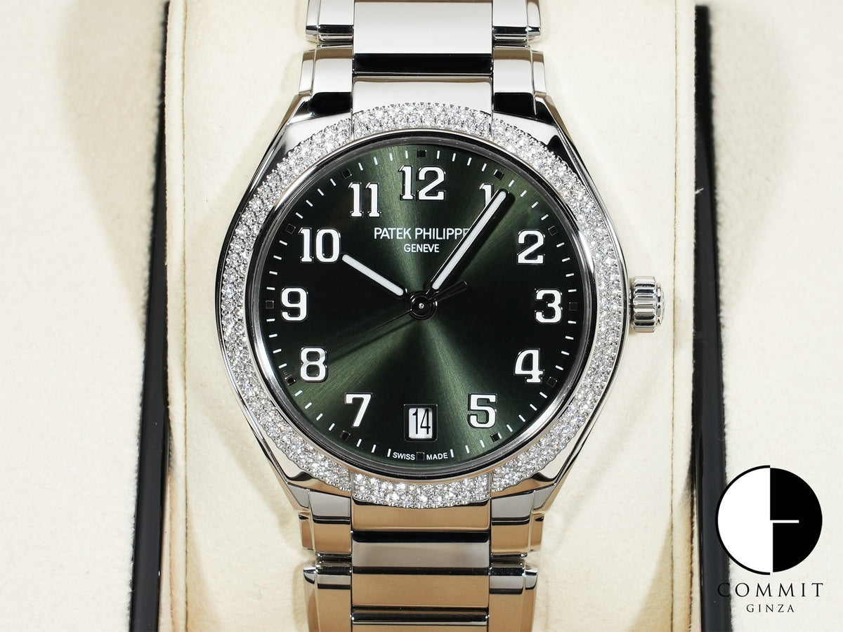 パテックフィリップ Twenty-4 Ref.7300/1200A-011 ステンレススチール オリーブグリーン ソレイユ文字盤 未使用 cqq5xr8j