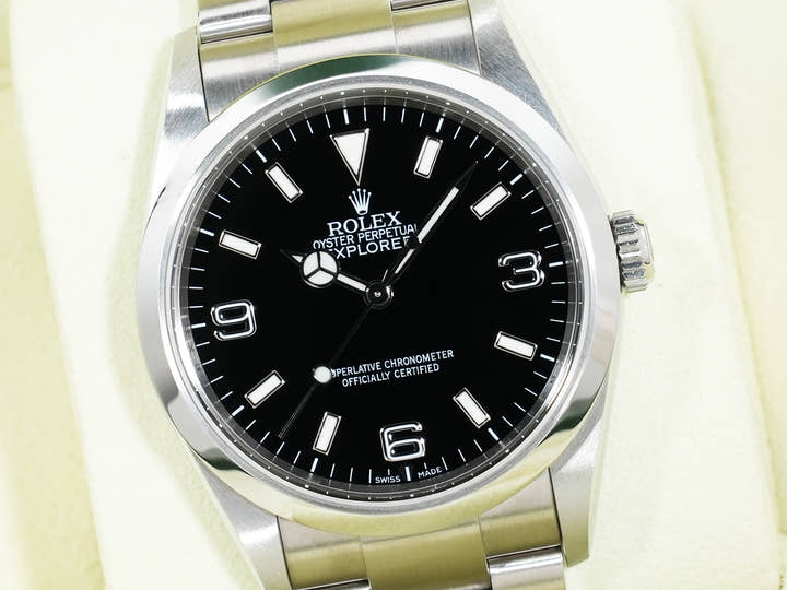 ロレックス エクスプローラーI Ref.114270 ステンレススチール ブラック文字盤 オイスターブレスレット 美品 5xv4f25h